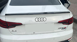 Audi A4 B9 2015–2024 Lip spoiler (1234 Upgrade, černý) fotografie 1