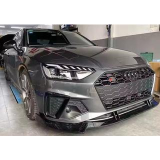 Přední lip spoiler 2021-2023 (černý) Audi A4 B9 2015–2024 fotografie 1