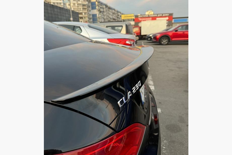 Mercedes CLA C117 2013–2019 Lip spoiler (1234 Upgrade, černý) Image