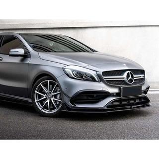 Přední lip spoiler (pro AMG-Line / A45 AMG HB 2016-2018, černý) Mercedes A-сlass W176 2012–2018 fotografie 1