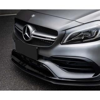 Přední lip spoiler (pro AMG-Line / A45 AMG HB 2016-2018, černý) Mercedes A-сlass W176 2012–2018 fotografie 2