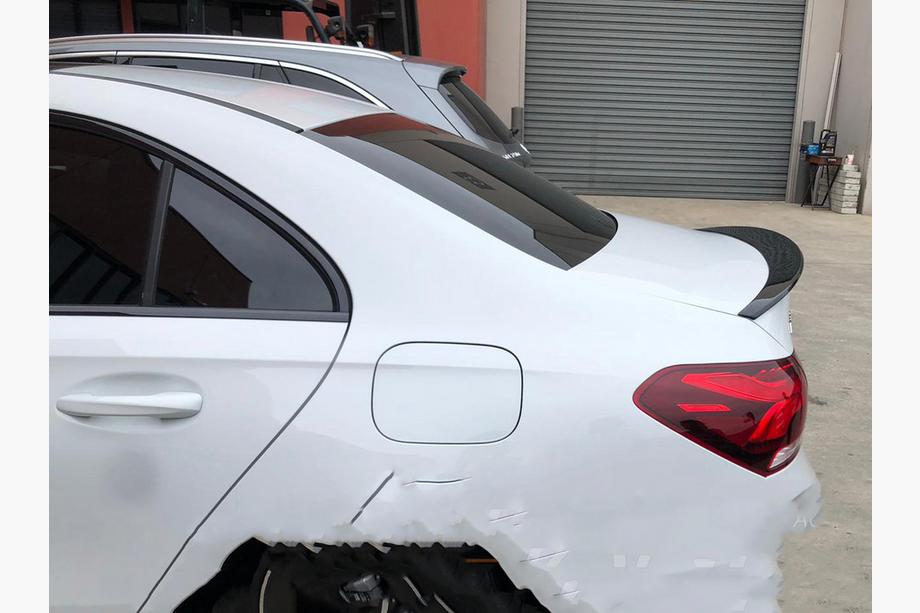Mercedes A-class W177 2018– Lip spoiler (1234 Upgrade, černý) Image
