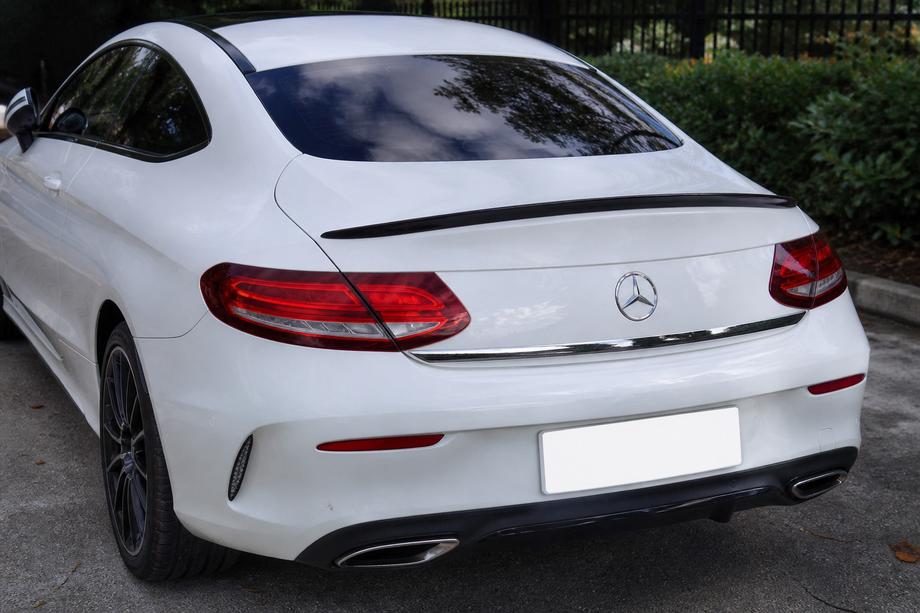 Mercedes C-Class W205 2014–2021 Spoiler pro Coupé (1234 Upgrade, černý) Image
