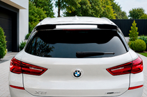 BMW X2 F39 2018–2023 Lip spoiler (1234 Upgrade, černý) fotografie 1