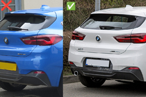 BMW X2 F39 2018–2023 Lip spoiler (1234 Upgrade, černý) fotografie 8