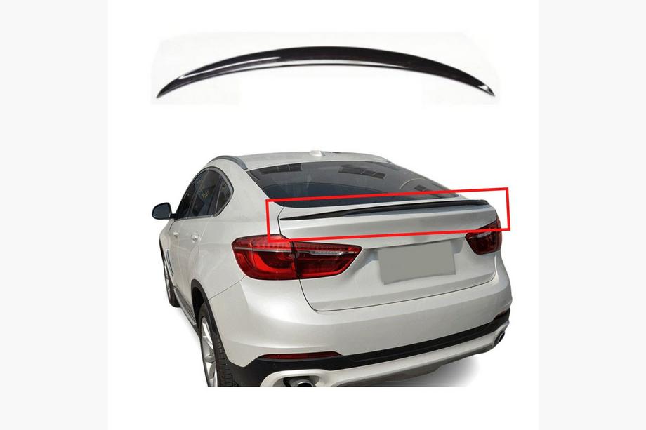 BMW X6 F16 2014–2019 Lip spoiler (1234 Upgrade, černý) Image