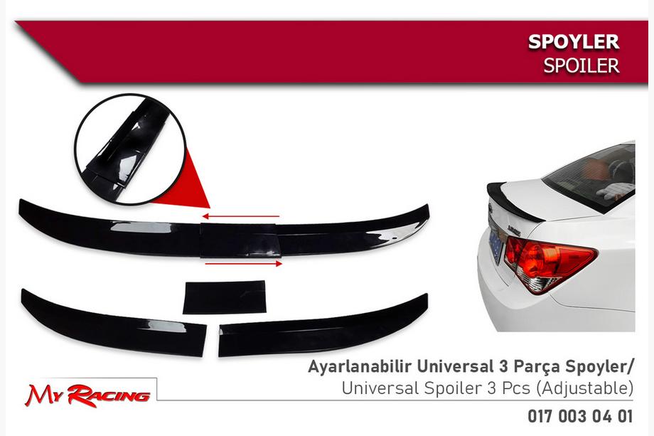 Univerzální spoiler Niken (115–129 cm, černý) Image