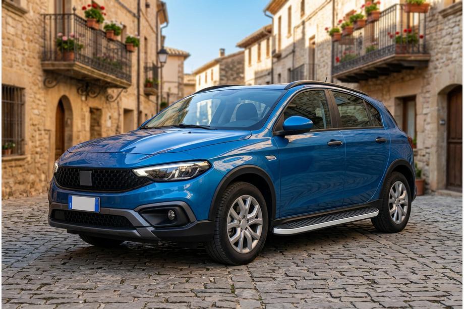 Fiat Tipo Cross 2021– Boční nášlapy Tayga Grey (2 ks, hliník) Image