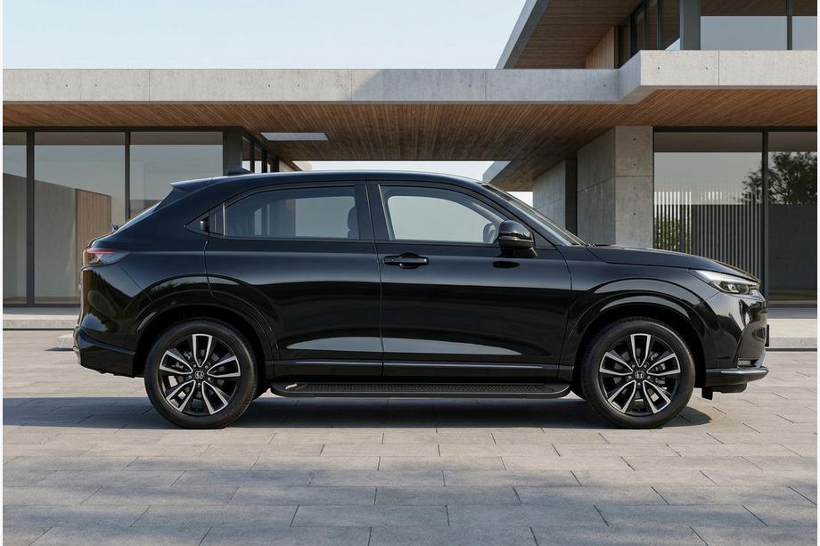 Honda HR-V 2021– Boční prahy Allmond Black (2 ks, hliník) Image