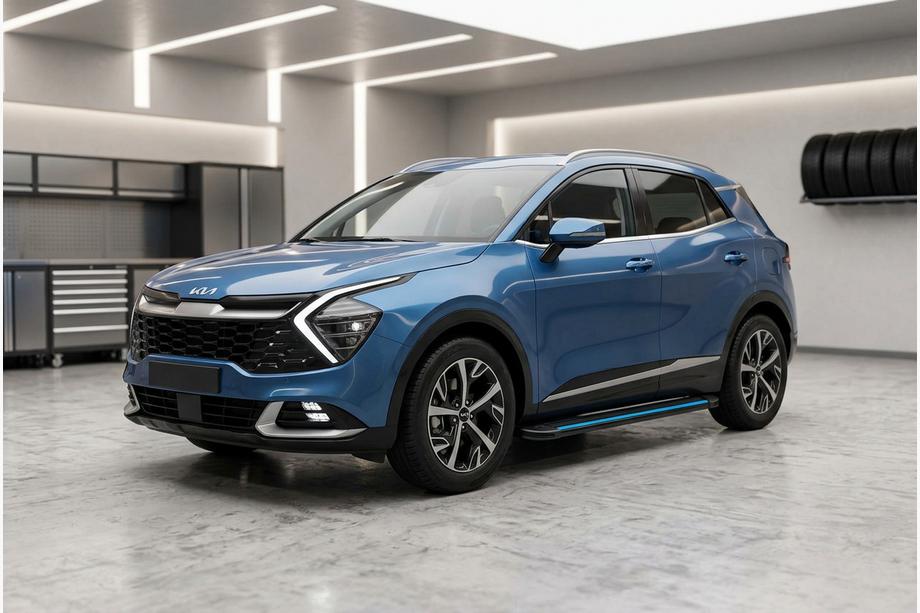 Kia Sportage 2021– Boční nášlapy Maya Blue (2 ks, hliník) Image