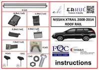 Nissan X-trail T31 2007–2014 Uzamykatelné příčníky na střešní podélníky WingBar V1 (2 ks) fotografie 3