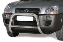 Hyundai Tucson JM 2004– Nerezový přední ochranný rám (bullbar) Winbo V2 fotografie 1