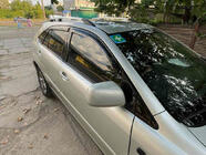 Lexus RX 2003–2009 Turecké chromované střešní ližiny Plastové patky fotografie 2