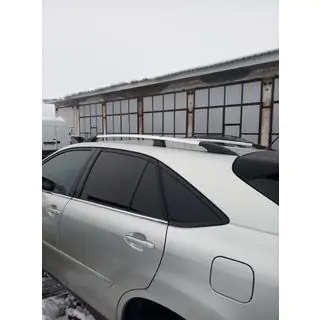 Turecké chromované střešní ližiny Lexus RX 2003–2009 fotografie 4