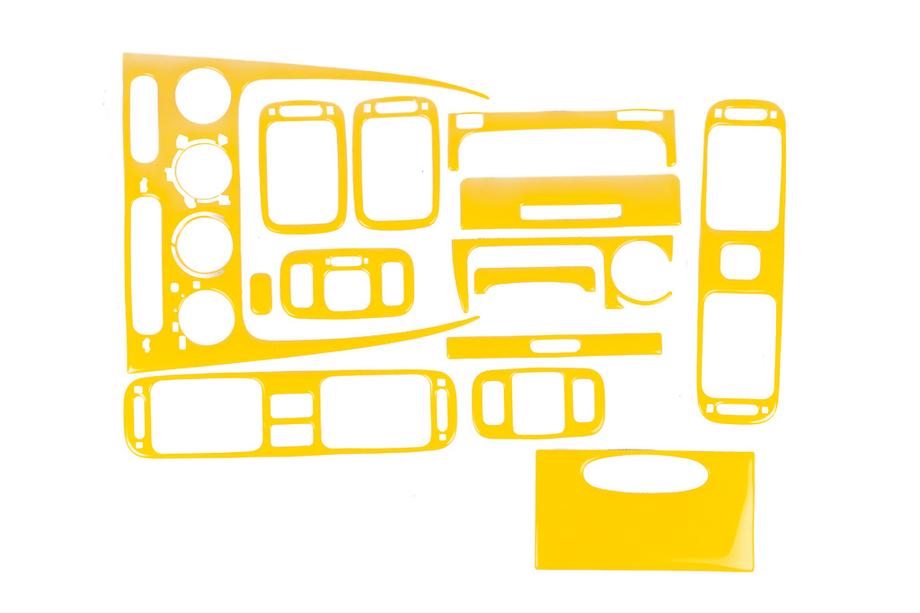 Toyota Corolla 1998–2002 Dekor palubní desky 2000-2002 (žlutá barva) Image