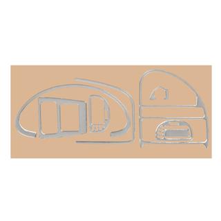 Dekorační kryty na palubní desku (hliník) Citroen Saxo 1996–2023