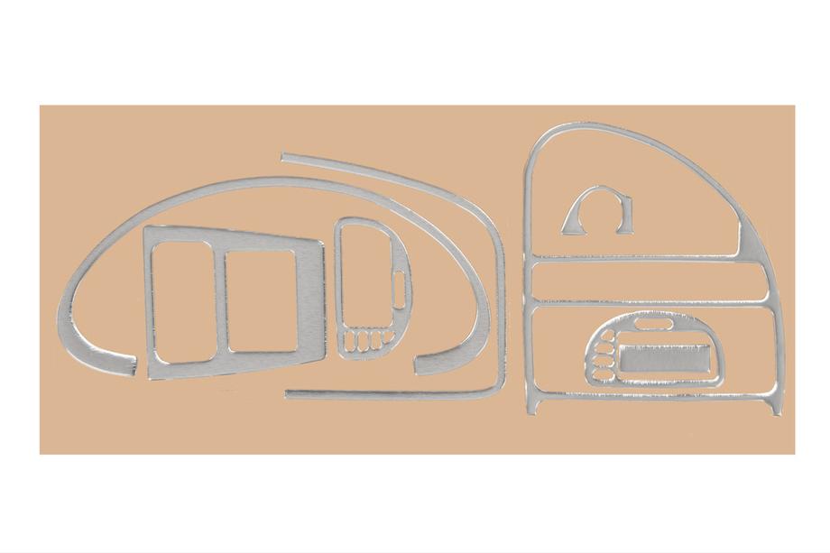 Citroen Saxo 1996–2023 Dekorační kryty na palubní desku (hliník) Image