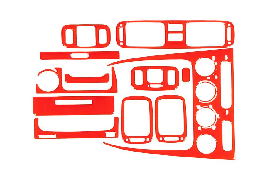 Toyota Corolla 1998–2002 Dekorační kryty palubní desky 1998-2000 (červená) Fotografie 1