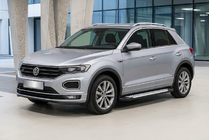 Volkswagen T-Roc 2017–2025 Boční nášlapy Allmond Grey (2 ks, hliník) fotografie 1