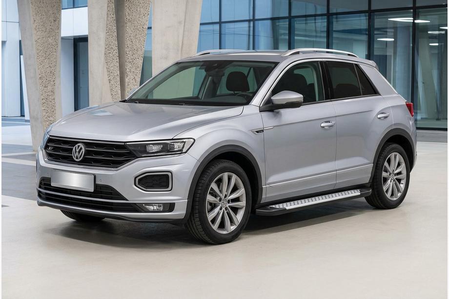 Volkswagen T-Roc 2017–2025 Boční nášlapy Allmond Grey (2 ks, hliník) Image