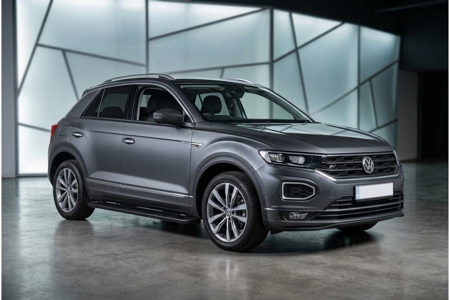 Volkswagen T-Roc 2017–2025 Boční prahy Allmond Black (2 ks, hliník) Image