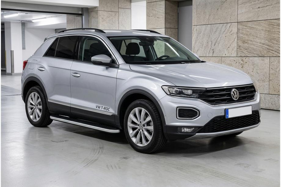 Volkswagen T-Roc 2017–2025 Boční nášlapy Tayga Grey (2 ks, hliník) Image