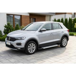 Boční nášlapy Vision New Grey (2 ks, hliník) Volkswagen T-Roc 2017–2025 fotografie 1