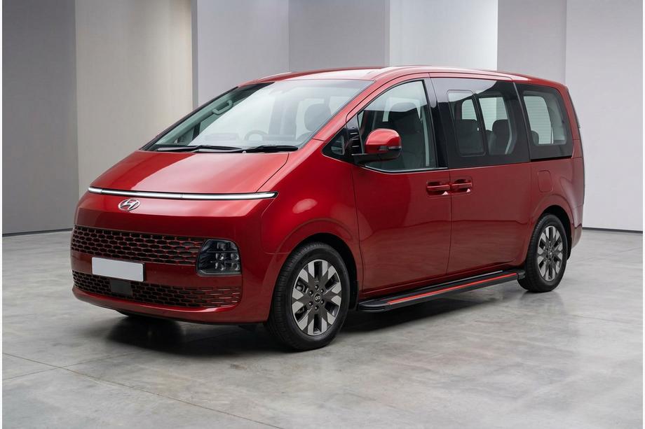 Hyundai Staria 2021– Boční prahy Maya Red (2 ks, hliník) Image