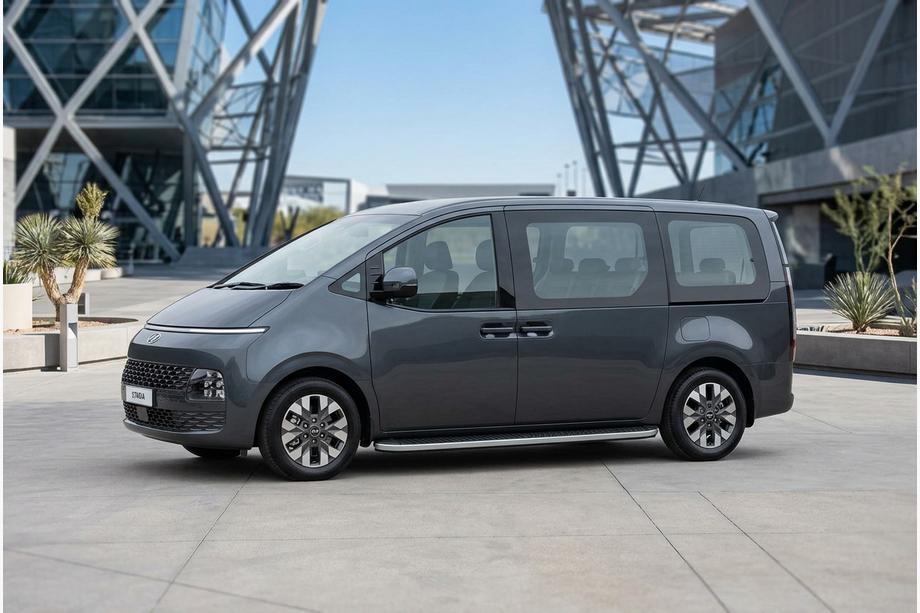 Hyundai Staria 2021– Boční nášlapy Tayga Grey (2 ks, hliník) Image