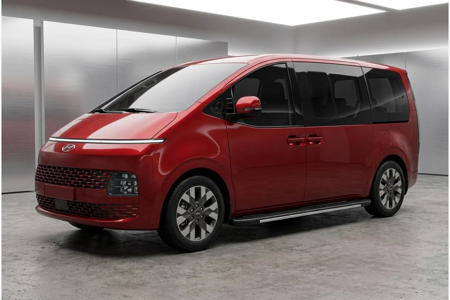 Hyundai Staria 2021– Boční nášlapy Bosphorus Grey (2 ks, hliník) Image