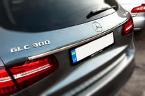 Mercedes GLC X253 2015–2022 Chromová lišta nad SPZ (nerez) fotografie 3