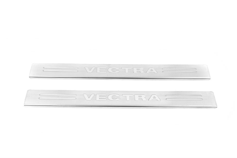 Opel Vectra B 1995–2002 Nerezové kryty prahů Carmos (2 ks) Image