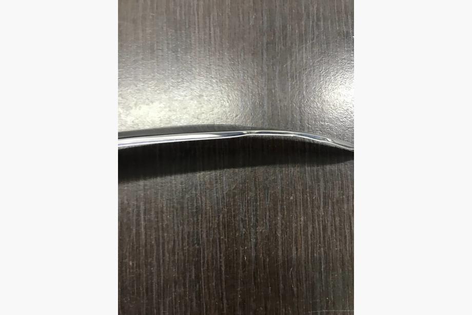 Mercedes C-Class W205 2014–2021 II. jakost! Ochranná lišta na nárazník V1 (nerez) Fotografie 2