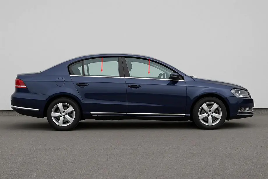 Volkswagen Passat B7 2012–2015 Nerezové okenní lišty SD/SW Image