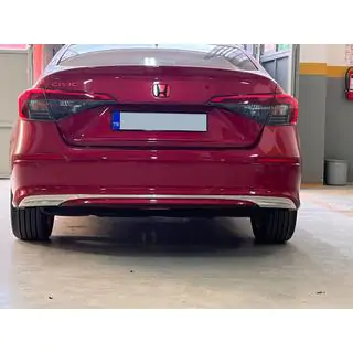 Ochranná lišta zadního nárazníku (sedan, nerez) fotografie 1