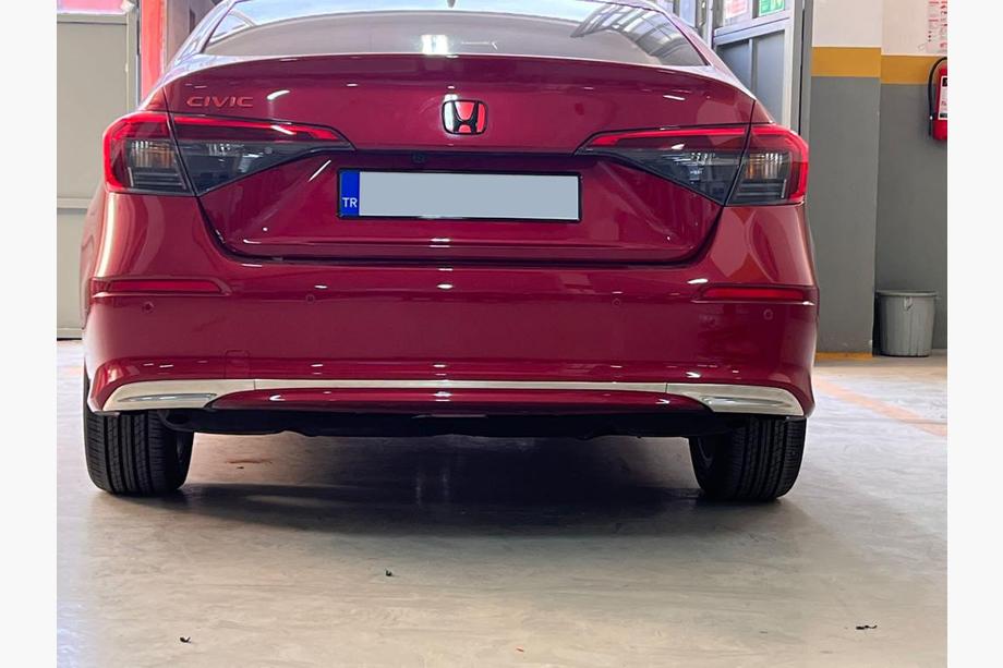 Honda Civic Sedan 2021– Ochranná lišta zadního nárazníku (sedan, nerez) Image