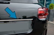 Citroen C5 Aircross 2017–2025 Chromová lišta nad SPZ (nerez) fotografie 1