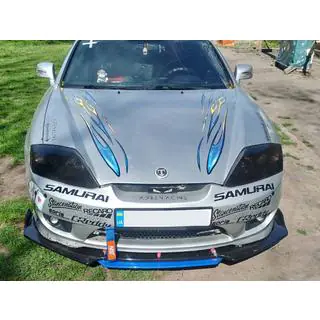 Univerzální přední lip spoiler na nárazník Niken Blue (ABS) fotografie 4