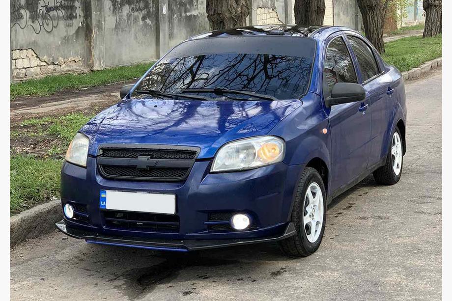 Univerzální přední lip spoiler na nárazník Niken Blue (ABS) Fotografie 3