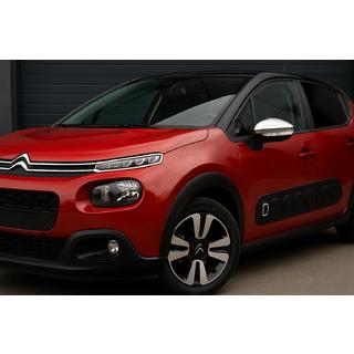Chromové kryty zpětných zrcátek (2 ks, nerez) Citroen C-3 2016–2023 fotografie 3