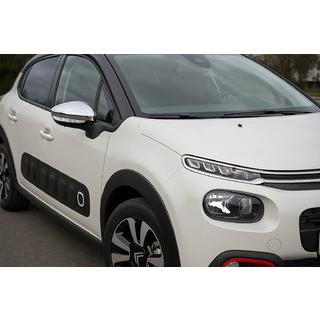 Chromové kryty zpětných zrcátek (2 ks, nerez) Citroen C-3 2016–2023 fotografie 1