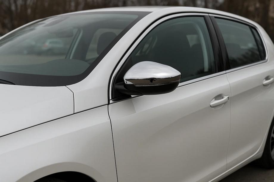 Peugeot 308 2014–2021 Chromové kryty zpětných zrcátek (2 ks, nerez) OmsaLine – italská nerezová ocel Image