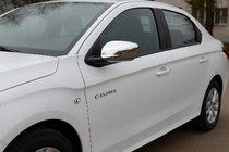Citroen C-Elysee 2013–2022 Nerezové kryty zpětných zrcátek (2 ks) fotografie 1