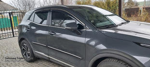 Kia Sportage 2021– Okenní deflektory s chromovanou lištou Niken (pro SWB, sada 4 ks) fotografie 4