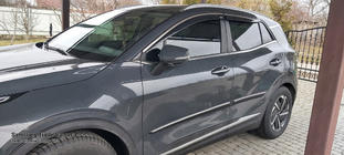 Kia Sportage 2021– Okenní deflektory s chromovanou lištou Niken (pro SWB, sada 4 ks) fotografie 3