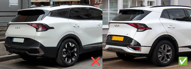 Kia Sportage 2021– Okenní deflektory s chromovanou lištou Niken (pro SWB, sada 4 ks) fotografie 9