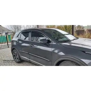 Okenní deflektory s chromovanou lištou Niken (pro SWB, sada 4 ks) fotografie 4