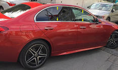 Mercedes C-class W206 2022– Kompletní lišty kolem oken (nerez) fotografie 1