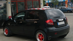 Hyundai Getz 2002– Vnější ozdobné lišty oken (6 ks, nerez) Carmos - turecká ocel fotografie 4