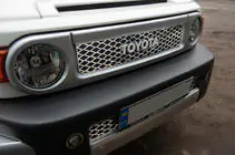 Toyota FJ Cruiser 2006–2022 Chromové kryty na mřížku chladiče (nerezová ocel) fotografie 5